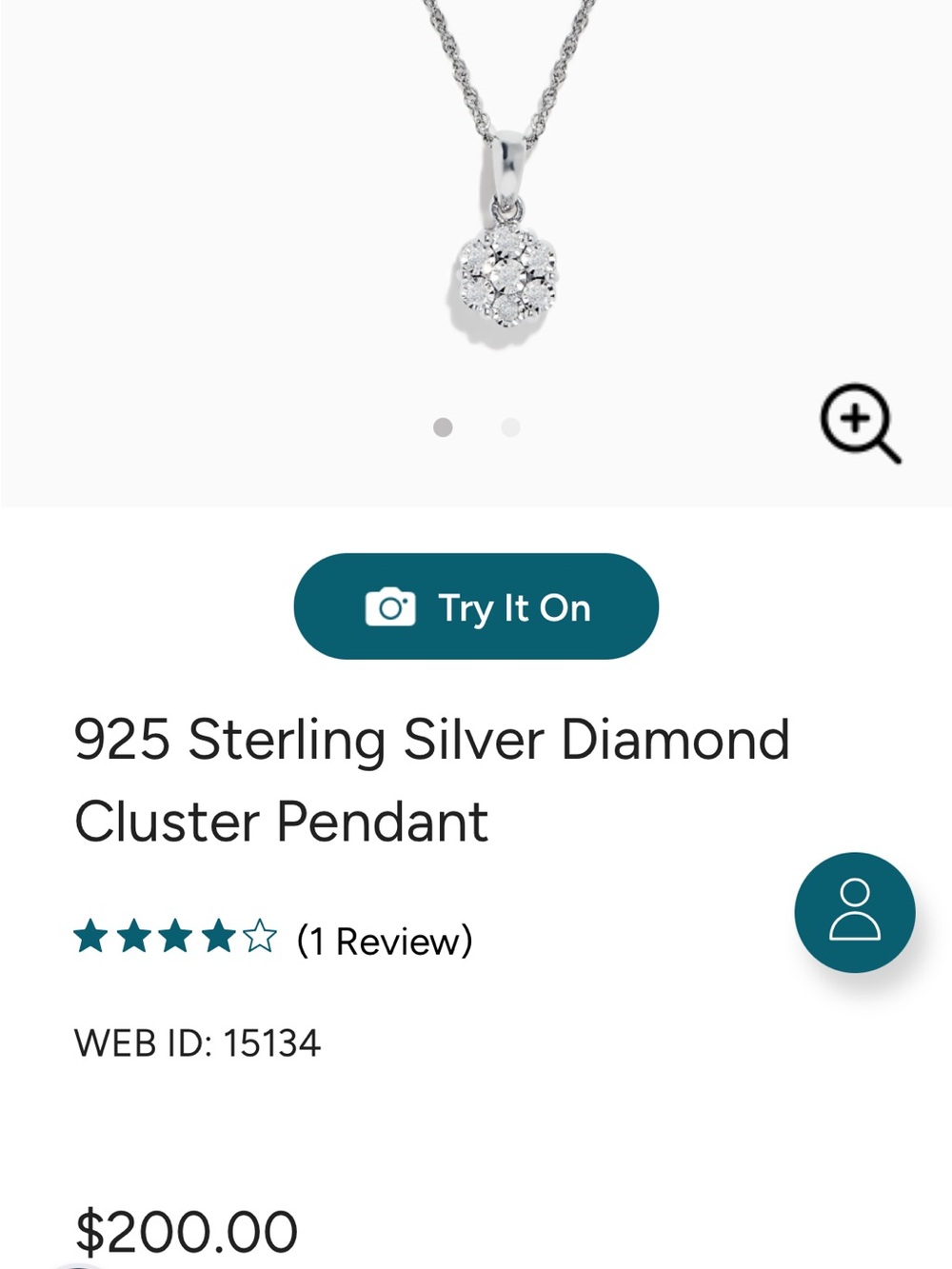 Effy 925 Sterling Silver with 0.10 Tw round diamond IJ color I1/I2 clarity, new